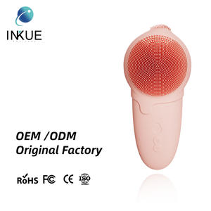 Limpiador Facial Eléctrico de Lujo, Limpiador Facial Inteligente Ultrasónico con Vibración, Cepillo de Cerdas, Máquina Recargable con Calor - Product Image 1