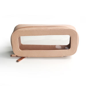 12年工厂经验透明聚氨酯 + 聚氯乙烯拉链袋时尚风格化妆储物低价化妆品使用 - Product Image 4