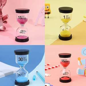 मैकरोन छात्र बच्चे समय हाथ से हाथ से रोटेट ग्लास के लिए 15 30 60 मिनट टाइमर टाइमर - Product Image 3