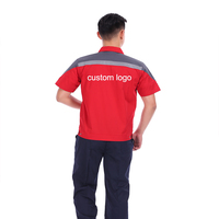 Salopette d'été vêtements de travail uniforme d'entretien de voiture uniformes à manches courtes vêtements de travail vêtements de construction