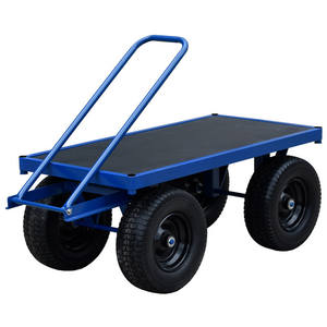 Carro de Transporte Metálico con Cuatro Ruedas, Producto de Hierro Personalizable OEM - Product Image 1