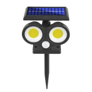 48 lampes solaires d'extérieur à <span class=keywords><strong>LED</strong></span>, éclairage à deux têtes, lampe de sol pour pelouse, capteur de mouvement PIR, projecteurs paysagers, lampes d'extérieur pour jardin - Product Image 5