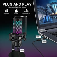 Microphone OEM rvb Gamer PC De Condensador pour PC Zealsound USB Microphone, condensateur ordinateur PC micro