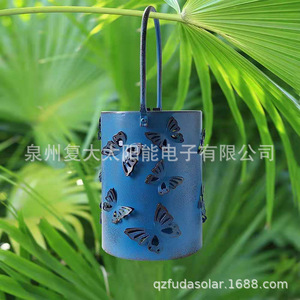 Solar Butterfly Lantern Led Metal Hanging Light Outdoor Garden Decor <b>6V</b> Mono Si Solar Cell With <b>Battery</b> Included - Product Image 4