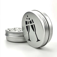 60ml 80ml 100ml 150ml Conteneur de parfum solide Air pur Conteneur en métal de Cologne solide Boîtes en aluminium exquises avec trous