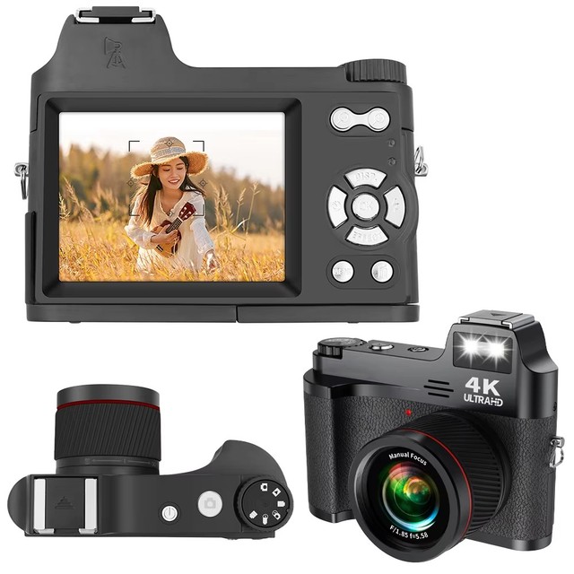 New TDC-5010P 4K 18x Zoom Manual Focus Retro Professional Movie Photo 4k Recording Video Camera for Vloggers