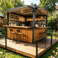 Kiosque pliable de 10 pieds, boutique pop-up, conteneur de magasin pour petit bar, bar à domicile, atelier