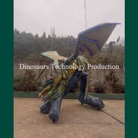 Modèle robotique de petit dragon d'extérieur personnalisé à vendre ou équipement d'animatronique pour parc à thème à vendre
