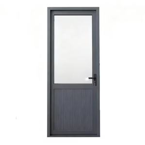 Porte à charnières en aluminium imperméable sur mesure |   Conception demi-vernisée et demi-cloisonnée pour salle de bain, cuisine et usage résidentiel - Product Image 2