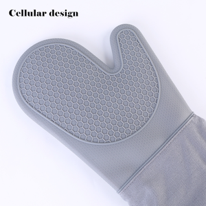 Mitaines <span class=keywords><strong>de</strong></span> four étanches à pois, résistantes à la chaleur, en <span class=keywords><strong>silicone</strong></span>, doublure souple, gants flexibles pour la cuisson, le barbecue, la <span class=keywords><strong>cuisine</strong></span>, le four. - Product Image 5