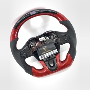 Volant en fibre de carbone rouge pour Renault Mégane / Scénic, éclairage LED, bon <span class=keywords><strong>prix</strong></span>, nouveau produit - Product Image 4