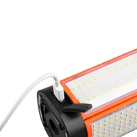 Lampe de camping LED rechargeable, pliable et télescopique, avec support magnétique et crochet pour lampe frontale, idéale pour les situations d'urgence en extérieur