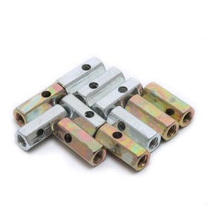 Écrous de fixation hexagonaux pour supports de câbles à fibres optiques, supports de projecteurs, en acier au carbone plat zingué, grade B, niveau 4.8 - Product Image 2