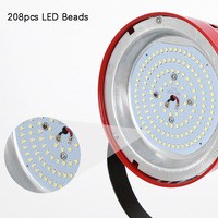 Luz LED Roja para Fotografía, Iluminación de Relleno 3200-5500k, Lámpara Profesional para Audio, Video y Cine, Luz Continua con Puertas de Barn Door