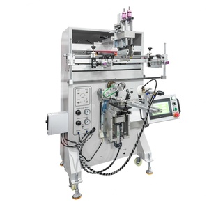 Imprimante à écran cylindrique semi-automatique avec contrôle PLC + écran tactile, positionnement automatique multicolore pour produits cylindriques - Product Image 6