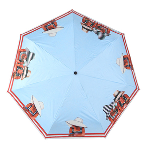 الترويجي خفيفة الوزن الألياف الزجاجية 3 طوي أضعاف مظلة سفر - Product Image 4