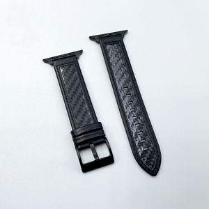 ขั้วต่ออเนกประสงค์สไตล์ธุรกิจปรับแต่งได้ตามต้องการสำหรับ<span class=keywords><strong>ล</strong></span>ูกค้าชาวอเมริกันสายนาฬิกาสำหรับ iWatch คาร์บอนไฟเบอร์ - Product Image 3