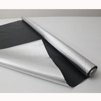 Feuille réfléchissante en Mylar argenté gaufré diamant pour la diffusion de la lumière et l'isolation, utilisation hydroponique, avec support PE blanc/noir occultant