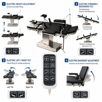 Table d'opération électrique réglable en hauteur pour chirurgie ORL, obstétrique et gynécologique pour hôpital