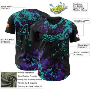 Custom Baseball Jersey Personalized Team Button <b>Down</b> Moisture Wicking Unisex Sports Uniform for Men Youth Women - Product Image 2