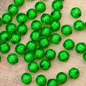 Acrylic Pumpkin Shaped <b>Beads</b> 8mm Loose <b>Beads</b> For Jewelry Making DIY Handmade Crafting Material Bulk Wholesale - Product Image 3