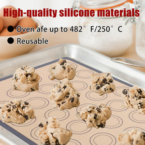 Custom Printed Non-Stick Silicone Macaron Baking Mat EU Standard Pastry Mat <b>Kitchen</b> Cooking Tool Silicone Macaron Bakmat - Product Image 4