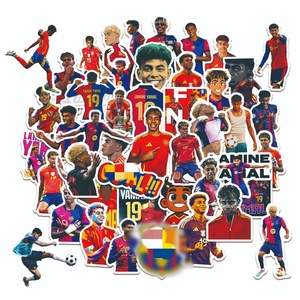 50 autocollants de joueurs de football, super stars <span class=keywords><strong>du</strong></span> football, Lamine Yamal - Product Image 2