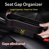 Boîte de rangement intérieure et pour l'espace entre les sièges en cuir de luxe - Accessoires de voiture de la marque Carclean