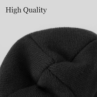 Gorro frío con logotipo impreso bordado personalizado, gorro para hombre y mujer, gorro de punto de alta calidad, gorro de invierno