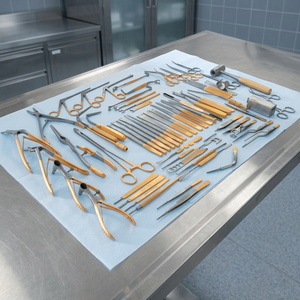 Ensemble d'instruments de chirurgie plastique professionnels en acier inoxydable, certifiés CE Classe I, garantie de 2 ans pour la chirurgie générale - Product Image 2