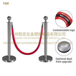 Top-Top paslanmaz çelik kuyruk kutup standı Q yöneticisi Stanchion araba gösterileri için kalabalık kontrolü için bankalar oteller müze - Product Image 4