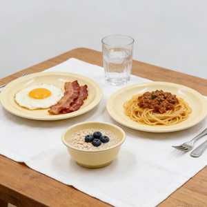 Vajilla de Melamina para Restaurante y Hotel, Libre de BPA, Apta para Lavavajillas, Duradera, para Desayuno, Almuerzo y Fiestas - Product Image 1