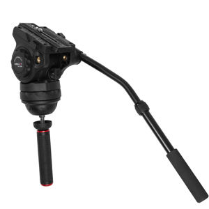 KINGJOY profesional <span class=keywords><strong>Coman</strong></span> aluminio Video DSLR trípode flexible con cabeza de bola fluida Q5S - Product Image 6
