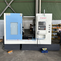 Mesin Bubut CNC Slant Bed TCK600 Presisi Tinggi 45 Derajat untuk Pembuatan Part Otomotif