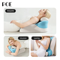 Oreiller ergonomique en mousse à mémoire de forme haute densité pour adultes, coussin triangulaire pour couples, oreiller de sexe, pour l'allaitement et l'hôtellerie