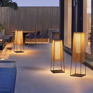 Lampe solaire LED pour sol, extérieur, jardin, patio, terrasse, pelouse, style japonais, ambiance, balcon, paysage - Product Image 2