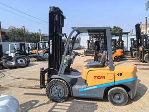 Montacargas Usado TCM de 4 Toneladas, Origen Japón, Motor Isuzu a Combustible con Caja de Cambios y Rodamientos de Motor, en Venta - Product Image 5