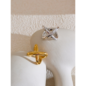 Jinyou 4634 New Arrival 316L vòng thép không gỉ bất thường PVD 18K mạ vàng gỉ vòng bằng chứng cho phụ nữ đồ trang sức quà tặng - Product Image 3