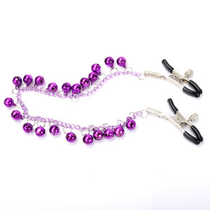 Factory direct sales of Paradise <b>SM</b> adult toys, purple bell nipple clamp chain, couple's flirting <b>products</b>, bulk orders include - Product Image 3