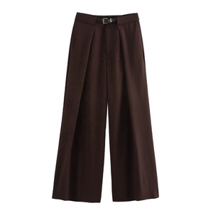 Nuovo Completo da Donna con Gilet Scollo a V Monopetto, Cintura in Vita e Pantaloni a Gamba Larga - Product Image 4