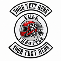 Patch de moto personnalisé, broderie sur mesure pour club de motards, écussons thermocollants, appliques brodées pour vestes en cuir, vêtements, chapeaux