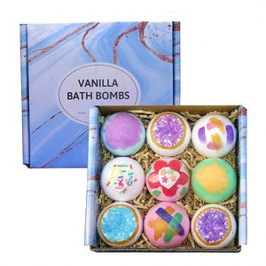 Productos de Baño al por Mayor, Bombas de Baño Efervescentes con Aroma Floral para Mujer, Sets de Regalo con Sales de Baño y Flores - Product Image 4