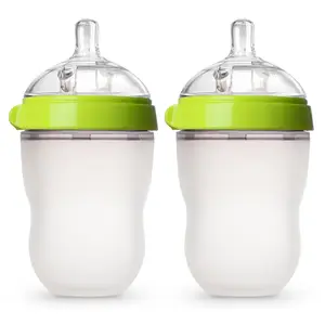 Botella de lactancia para bebé, producto de silicona sin Bpa