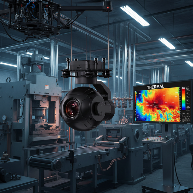 High-Sensitivity Durable Thermal Drone Camera with 2560x1440 Resolution for Industrial Inspections