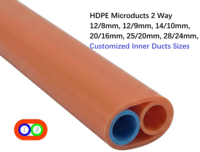 Gaine de câblage en PEHD ondulé à âme en silicone, 2 voies, 7 voies, pour câble de télécommunications souterrain à fibre optique soufflée FTTH