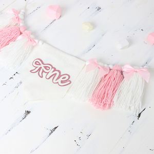 Vente chaude Bow Chair Bannière Baby Shower 1er Anniversaire Bannière Avec Chapeau À Bas Prix - Product Image 4