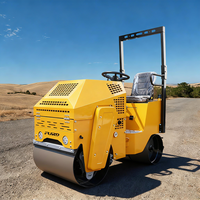 Rouleau compacteur vibrant pour sols en acier de 800 kg
