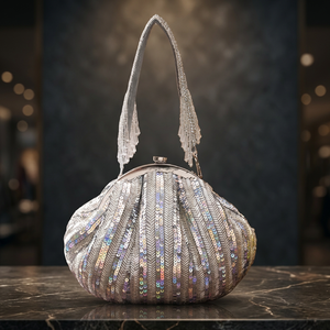 Elegant Beaded <b>Clutch</b> Evening Bag with Shoulder Strap Magnetic Closure Sparkling Decoration <b>Wedding</b> Waterproof Eco-Friendly - Product Image 3