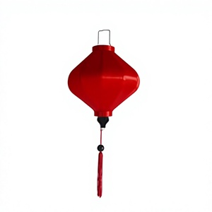 Lanterne en bambou artisanale du Vietnam, en satin, pour restaurant, fête, décoration de mariage, à suspendre, avec housse en tissu de soie DIY, colorée, vente en gros, exportation - Product Image 6