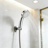 Moderna Cabezal de Ducha LED de Alta Calidad, Autoalimentado, con 7 Colores Cambiantes, Efecto Lluvia, Portátil, con Aumento de Presión y Ahorro de Agua